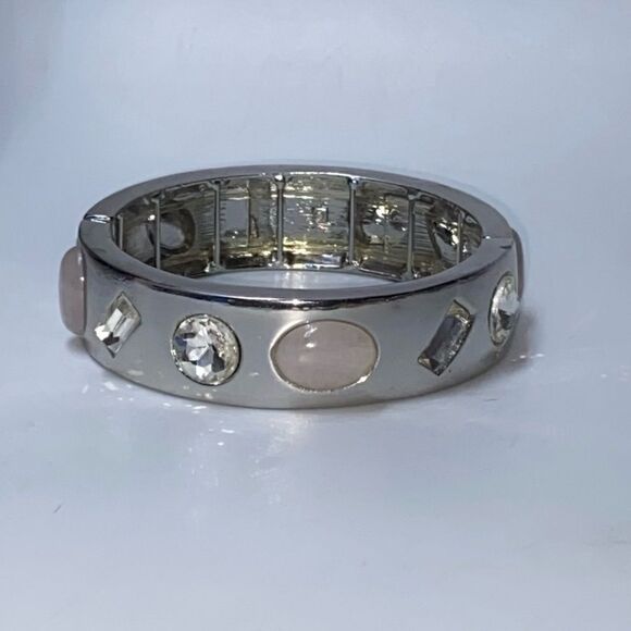 Gorgeous Crystal and Rose Quartz Bracelet - Picture 2 of 2